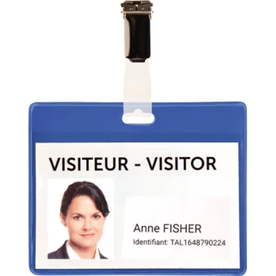 Tarifold Besucher-Namensschild 200501 82,5x103mm bl 25 St./Pack.