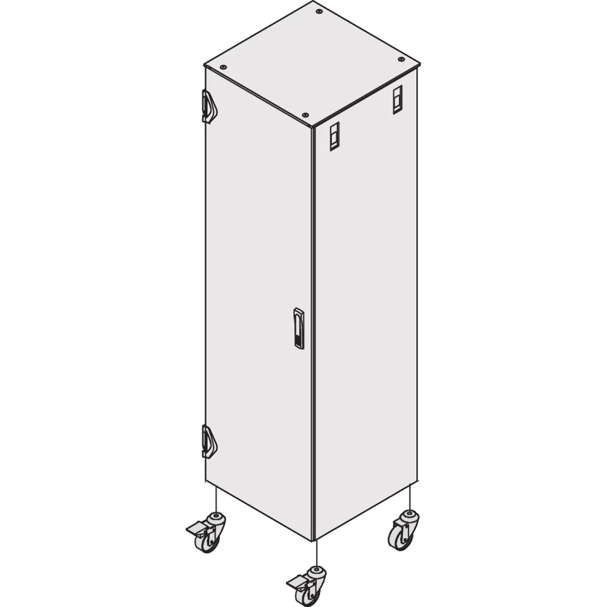 SCHROFF CASTORS, 2 W. LOCKING 500KG