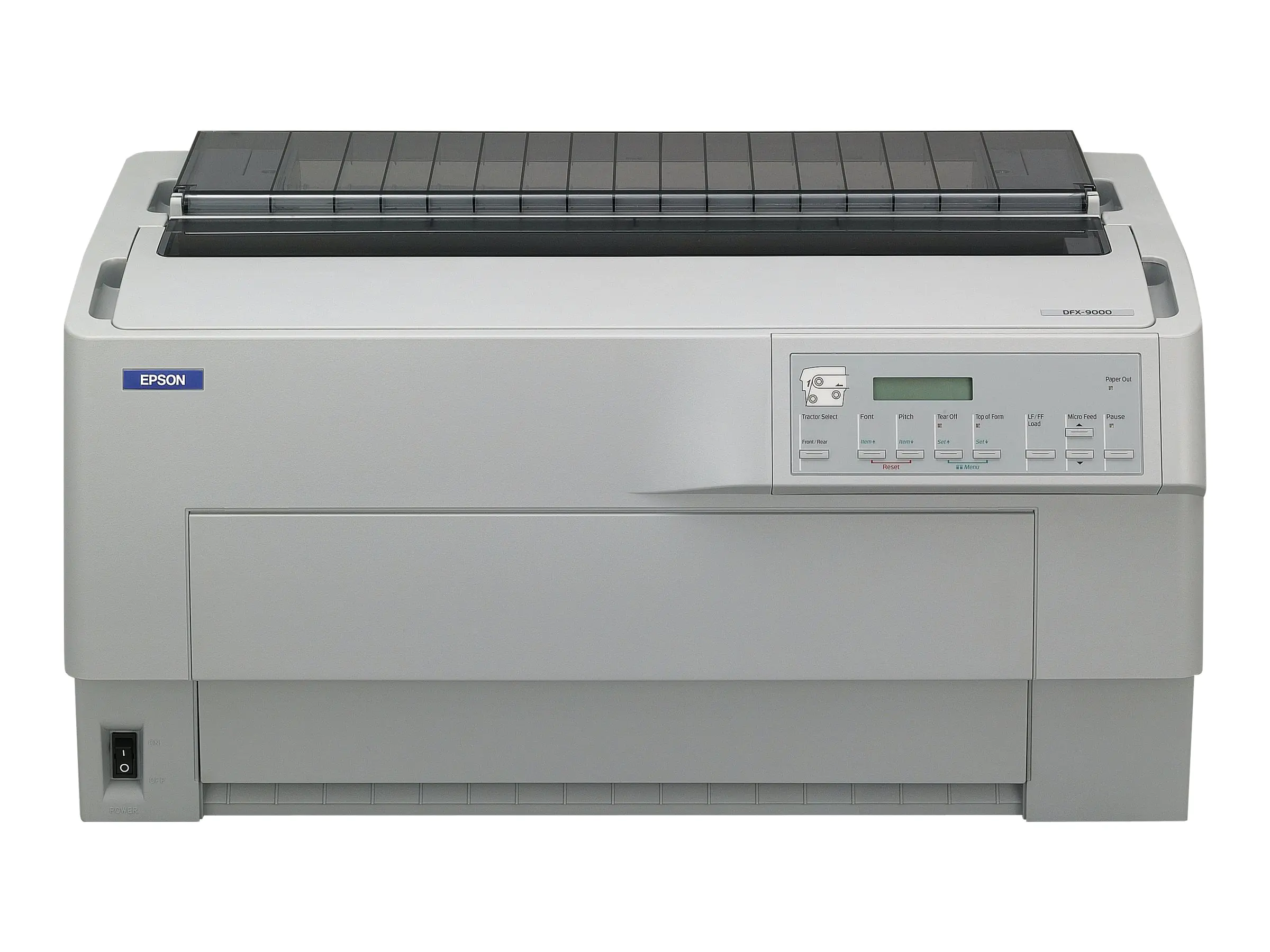 Epson DFX 9000N - Drucker - s/w - Punktmatrix - 419,1 mm (Breite) - 240 x 144 dpi - 9 Pin - bis zu 1550 Zeichen/Sek. - parallel, USB, LAN, seriell