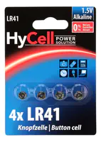 Ansmann HyCell 1516-0025 - Einwegbatterie - LR41 - Alkali - 1,5 V - 4 Stück(e) - Silber Ansmann HyCell 1516-0025 - Einwegbatterie - LR41 - Alkali - 1,5 V - 4 Stück(e) - Silber