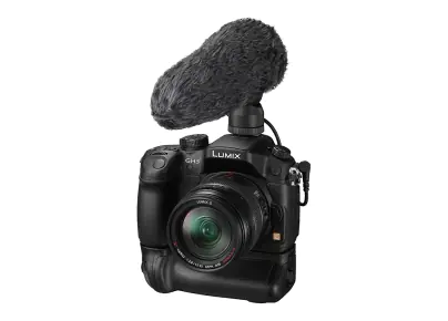 Panasonic DMW-MS2E - Mikrofon - Schwarz - für Lumix DC-BGH1, BS1H, S1M, S5, S5K, S5KK, S1H; Lumix G DC-G100, G110, G90, GH5M2, GH6, GH6L