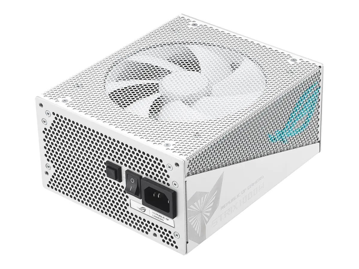 ASUS ROG Strix - White Edition - Netzteil (intern) - ATX12V 3.0/ EPS12V - 80 PLUS Gold - Wechselstrom 100-240 V - 1000 Watt - aktive PFC - weiß