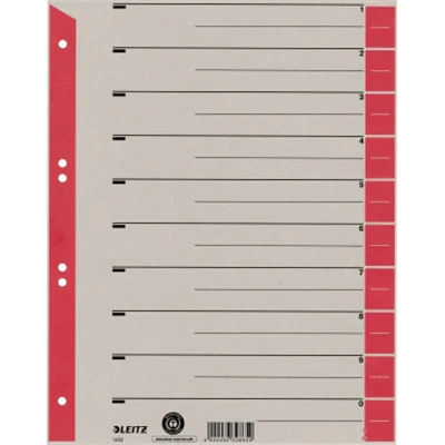Leitz Trennblatt 16523025 DIN A4 Karton Tab rot 25 St./Pack. Leitz Trennblatt 16523025 DIN A4 Karton Tab rot 25 St./Pack.