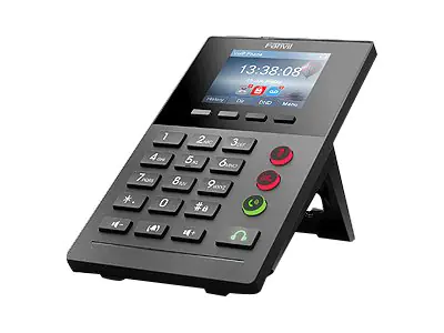 Fanvil X2P - VoIP-Telefon mit Rufnummernanzeige - dreiweg Anruffunktion - SIP, RTCP, RTP, SRTP, SIP v2 over TLS, SIP v2 over UDP, SIP v2 over TCP - 2 Leitungen - Schwarz