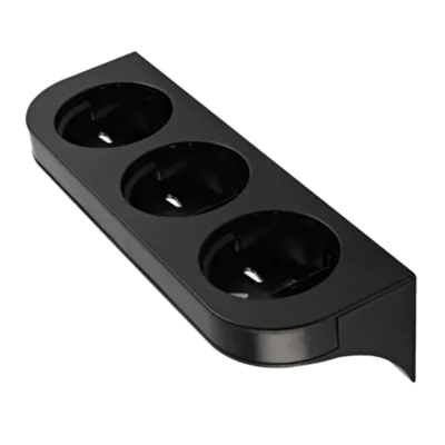 HYGOSTAR Wandhalterung 3 Flaschenhalter Kunststoff schwarz HYGOSTAR Wandhalterung 3 Flaschenhalter Kunststoff schwarz