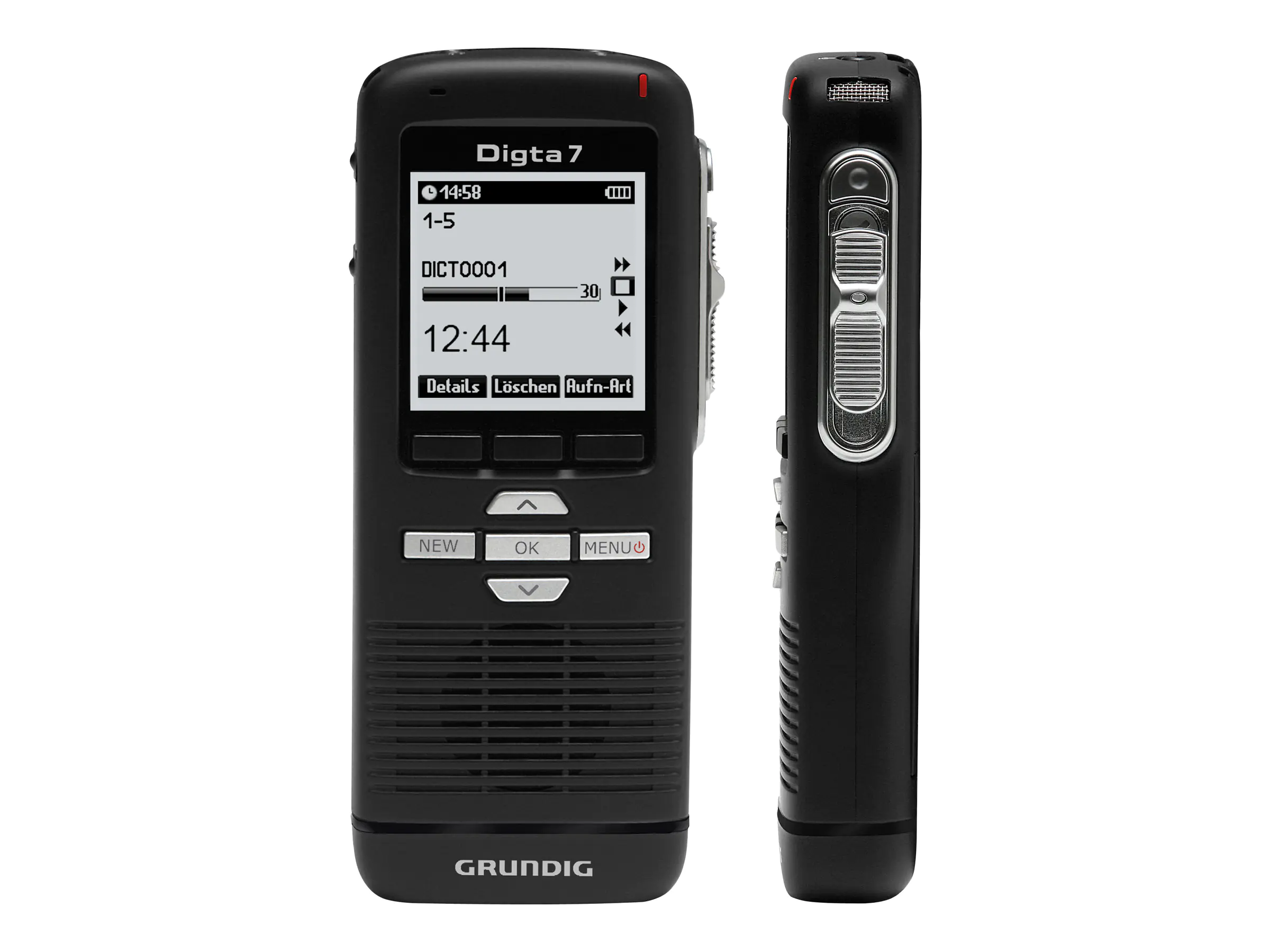 Grundig Handdiktiergerät Digta 7 PDM7020-12 Type 702 digital schwarz