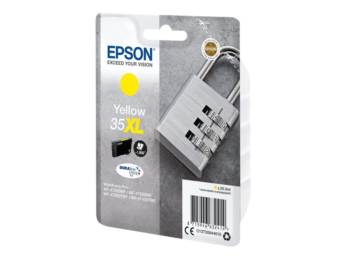 Epson 35XL - 20.3 ml - XL - Gelb - original C13T35944020