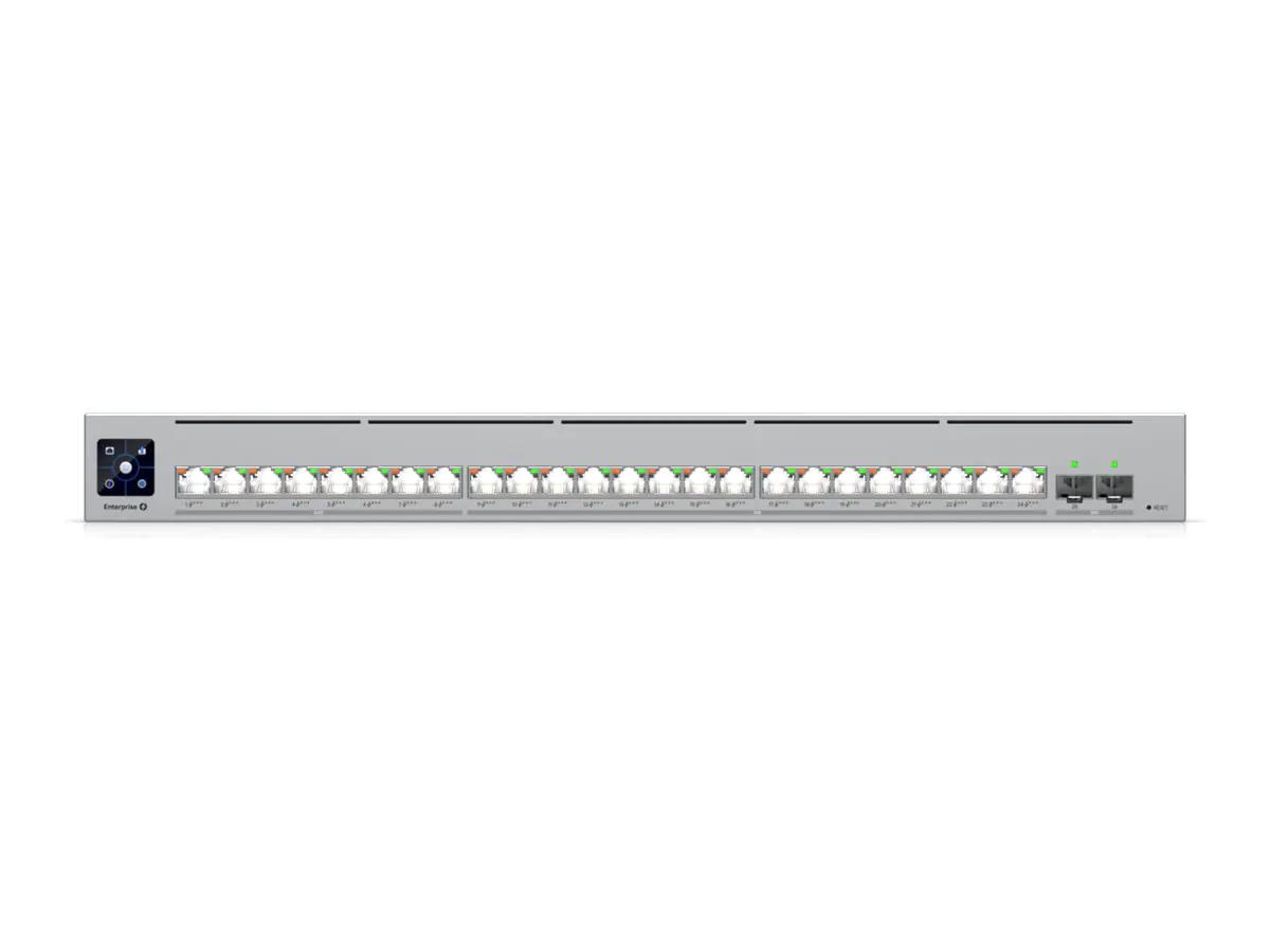 Ubiquiti UniFi Enterprise Campus 24 PoE - Switch - L3 - managed - 8 x 2.5GBase-T + 16 x 10Gb Ethernet + 2 x 25 Gigabit SFP28 - an Rack montierbar - PoE Class 4 (1050 W) ECS-24-POE
