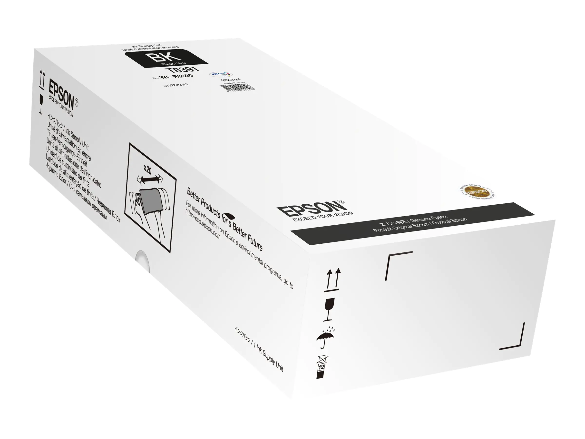 Epson T8391 - 402.1 ml - Schwarz - Original - Nachfülltinte - für WorkForce Pro R8590 D3TWFC, WF-R8590, WF-R8590 D3TWFC, WF-R8590DTWF