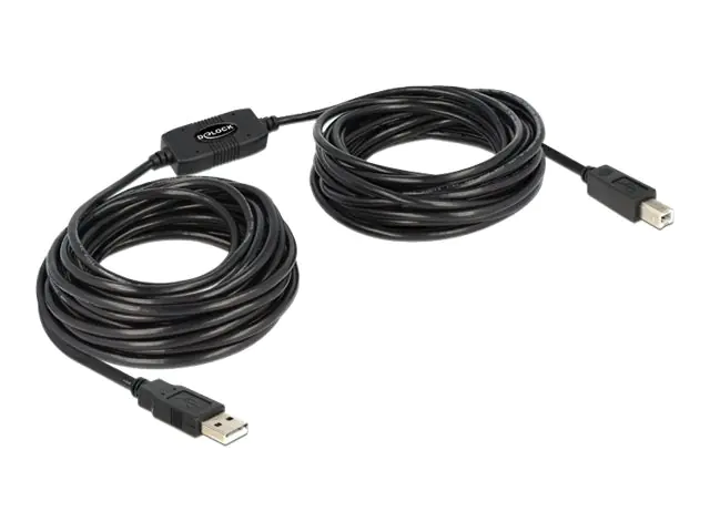 Delock - USB-Kabel - USB Typ B (M) zu USB (M) - USB 2.0 - 11 m - aktiv