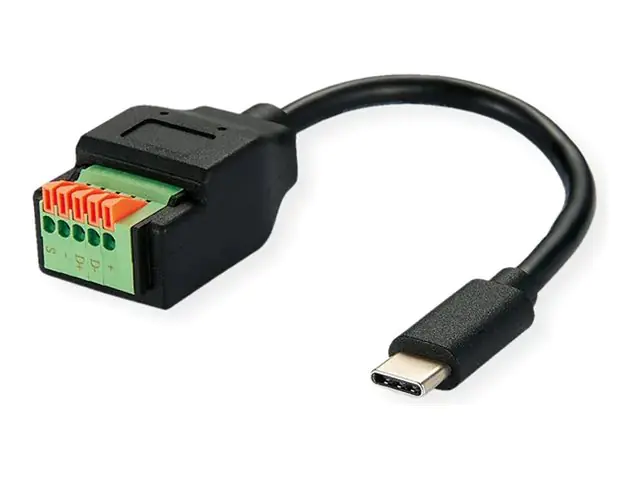 ROLINE USB-Adapter - 24 pin USB-C (M) zu 5-poliger Anschlussblock