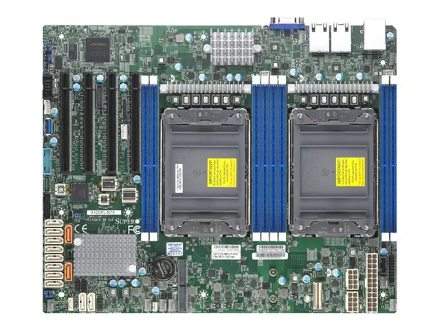 SUPERMICRO X12DPL-NT6 - Motherboard - ATX - LGA4189-Sockel - 2 Unterstützte CPUs - C621A Chipsatz - USB 3.2 Gen 1 - 2 x 10 Gigabit LAN - Onboard-Grafik - für SCLA25TQC R609LP