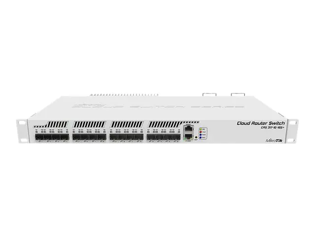 MikroTik Cloud Router Switch CRS317-1G-16S+RM - Switch - L3 - managed - 16 x SFP+ + 1 x 10/100/1000 - an Rack montierbar - AC 100 - 240 V