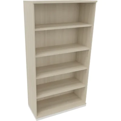 Regal 5OH B1000xT442xH1869mm Verkehrsweiß/Akazie hell