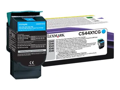 Lexmark - Besonders hohe Ergiebigkeit - Cyan - Original - Tonerpatrone LCCP, LRP - für Lexmark C544, C546, X544, X546, X548