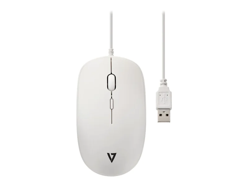 V7 MU200GS-WHT - Maus - optisch - 4 Tasten - kabelgebunden - USB - weiß V7 MU200GS-WHT - Maus - optisch - 4 Tasten - kabelgebunden - USB - weiß