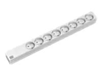 Bachmann Stromverteilungseinheit (Rack - einbaufähig) - Wechselstrom 230 V - Eingabe, Eingang Klemmleiste - Ausgangsanschlüsse: 8 (French / UTE) 333.819