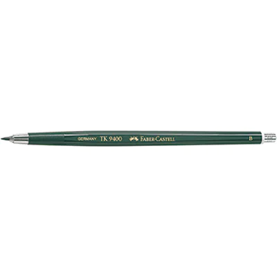Faber-Castell Fallminenstift TK® 9400 2mm B ohne Radierer dunkelgrün Faber-Castell Fallminenstift TK® 9400 2mm B ohne Radierer dunkelgrün