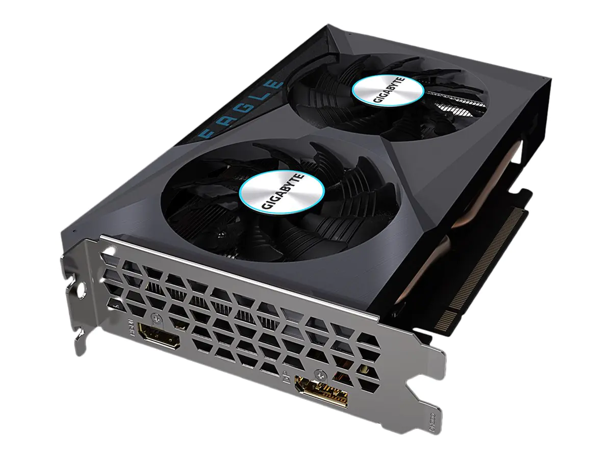 Gigabyte Radeon RX 6500 XT EAGLE 4G - Grafikkarten - Radeon RX 6500 XT - 4 GB GDDR6 - PCIe 4.0 - HDMI, DisplayPort