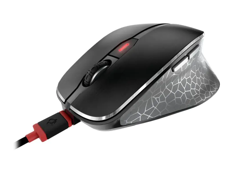 CHERRY MW 8C ERGO - Maus - ergonomisch - optisch - 6 Tasten - kabellos - 2.4 GHz, Bluetooth 4.0 - kabelloser Empfänger (USB) - Schwarz CHERRY MW 8C ERGO - Maus - ergonomisch - optisch - 6 Tasten - kabellos - 2.4 GHz, Bluetooth 4.0 - kabelloser Empfänger (USB) - Schwarz