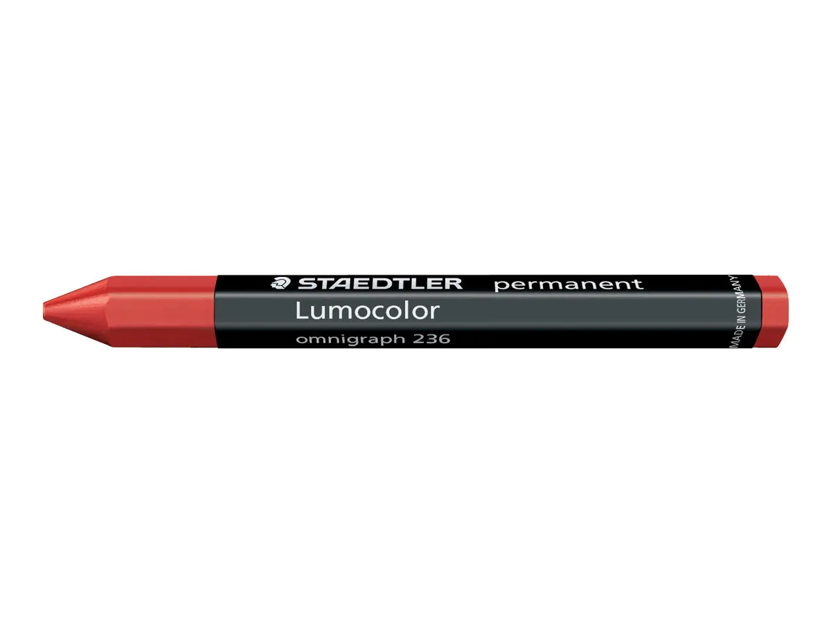 STAEDTLER Lumocolor omnigraph 236 - Farbstift - permanent - Rot (Packung mit 12) 236-2