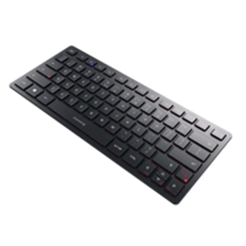 CHERRY KW 9200 MINI - Tastatur - kabellos - 2.4 GHz, Bluetooth 5.0 - QWERTY - Europa - Tastenschalter: CHERRY SX - Schwarz