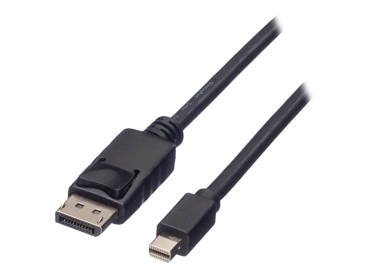 Roline Green - DisplayPort-Kabel - DisplayPort (M) eingerastet zu Mini DisplayPort (M) - DisplayPort 1.1 - 5 m - 1600p-Unterstützung, 2560 x 1600 (WQXGA) Support 60 Hz - Schwarz