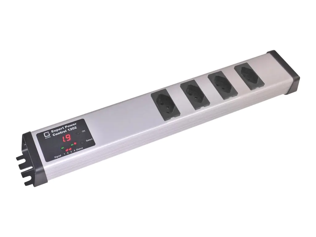 Gude Expert Power Control 1202 Series 1202-3 - Stromverteilungseinheit - Wechselstrom 230 V - Ethernet 10/100 - Eingabe, Eingang CEE 7/4 - Ausgangsanschlüsse: 4 (4 x SEV 1011)