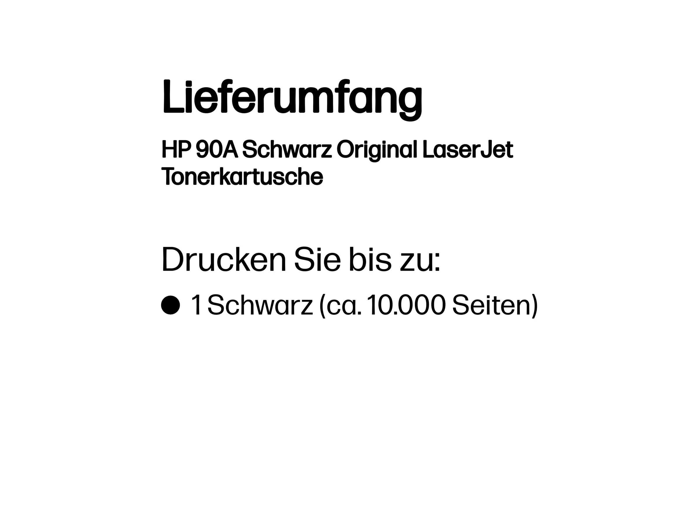 HP 90A - Schwarz - original - LaserJet - Tonerpatrone (CE390A)