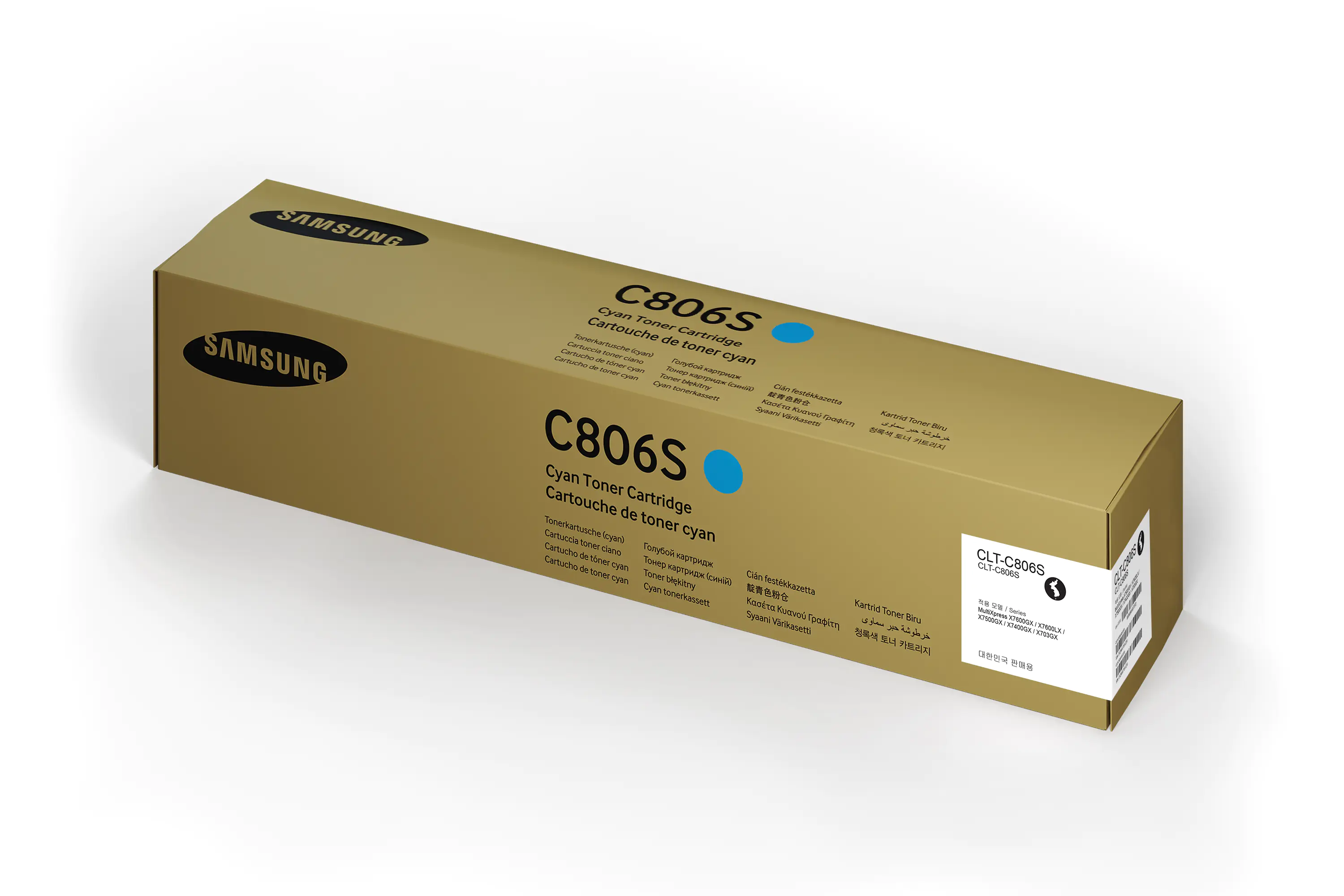 Samsung CLT-C806S - Cyan - Original - Tonerpatrone (SS553A) - für Samsung SL-K703, SL-X703, SL-X706; MultiXpress SL-X704, SL-X7400, SL-X7500, SL-X7600 Samsung CLT-C806S - Cyan - Original - Tonerpatrone (SS553A) - für Samsung SL-K703, SL-X703, SL-X706; MultiXpress SL-X704, SL-X7400, SL-X7500, SL-X7600