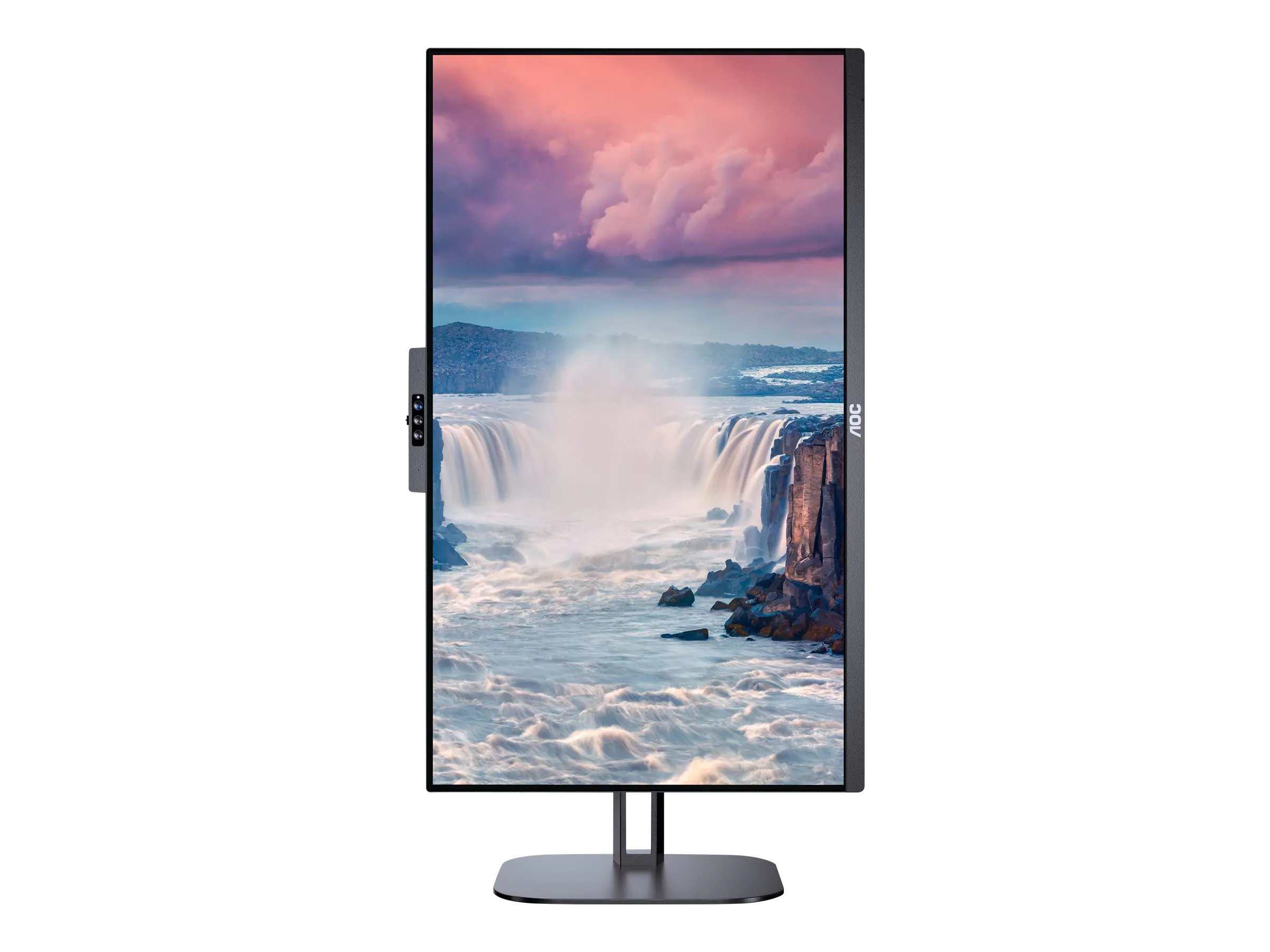 AOC Value-line 24V5CW/BK - V5 series - LED-Monitor - 61 cm (24") (23.8" sichtbar) - 1920 x 1080 Full HD (1080p) @ 75 Hz - IPS - 300 cd/m² - 1000:1 - 4 ms - HDMI, DisplayPort, USB-C - Lautsprecher - Schwarz