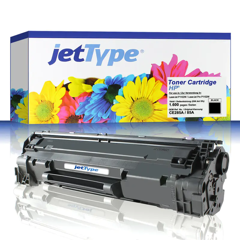 jetType Toner kompatibel zu HP CE285A 85A schwarz 1.600 Seiten 1 Stück jetType Toner kompatibel zu HP CE285A 85A schwarz 1.600 Seiten 1 Stück