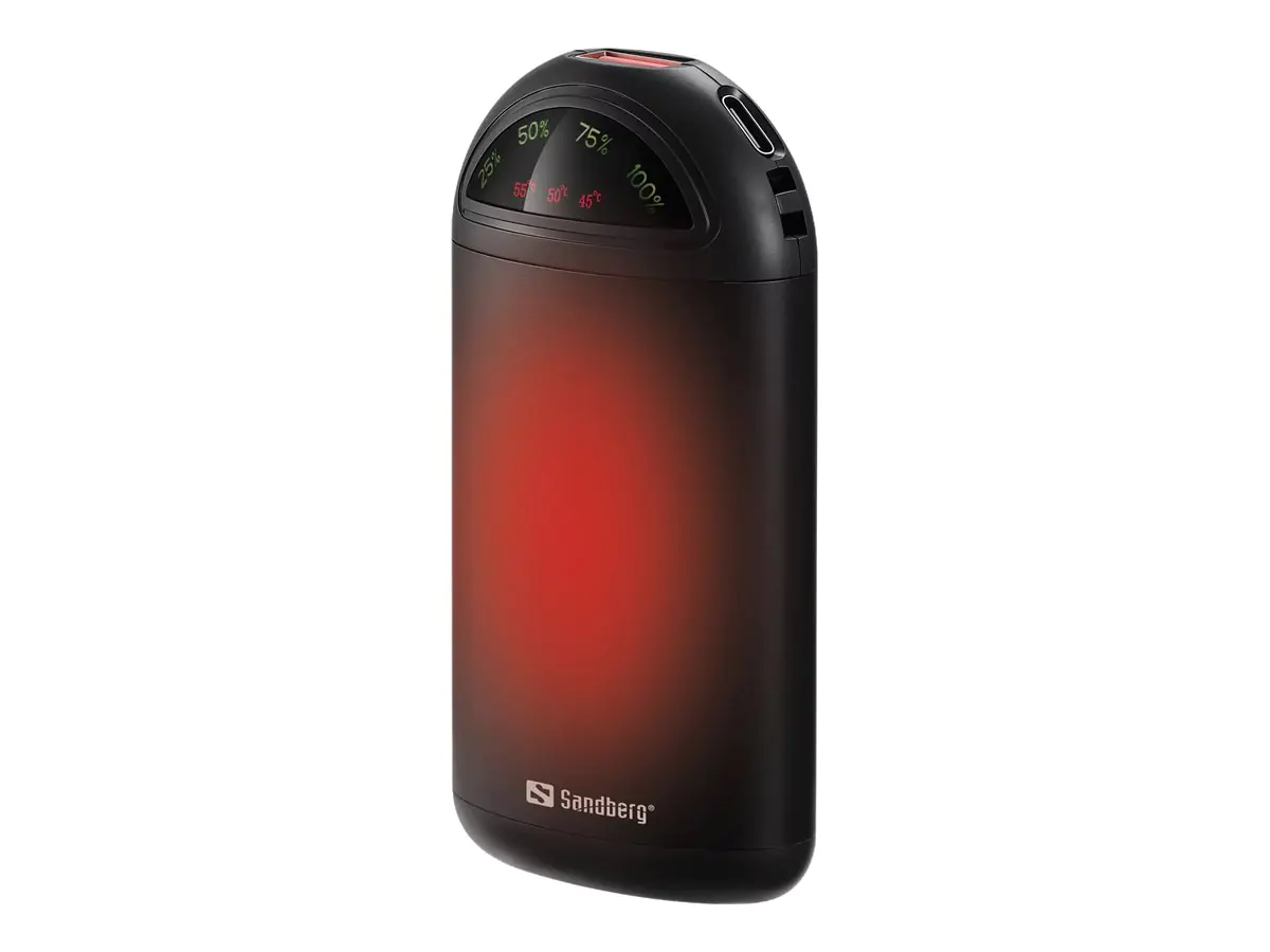 SANDBERG Powerbank - Handwärmer - 5000 mAh - 18.5 Wh - 10 watt - 2 A (USB) 421-54