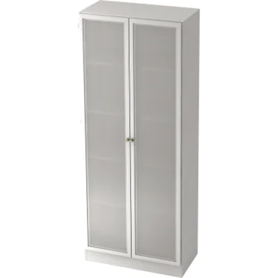 Hammerbacher Glastürenschrank Solid V6100G/W/S/SG 80x42x200,4cm weiß Hammerbacher Glastürenschrank Solid V6100G/W/S/SG 80x42x200,4cm weiß