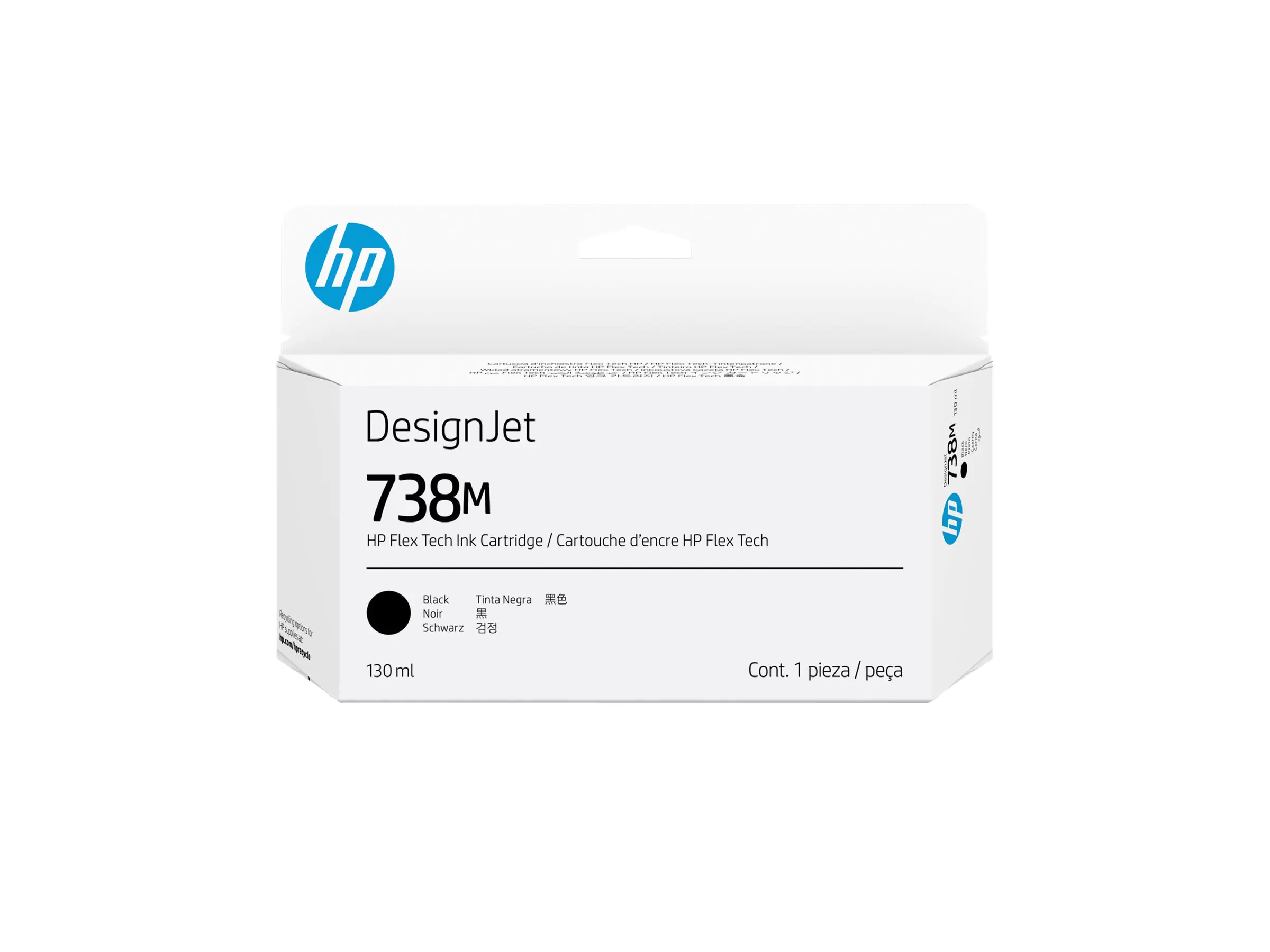 HP 738M - 130 ml - Schwarz - original - DesignJet
