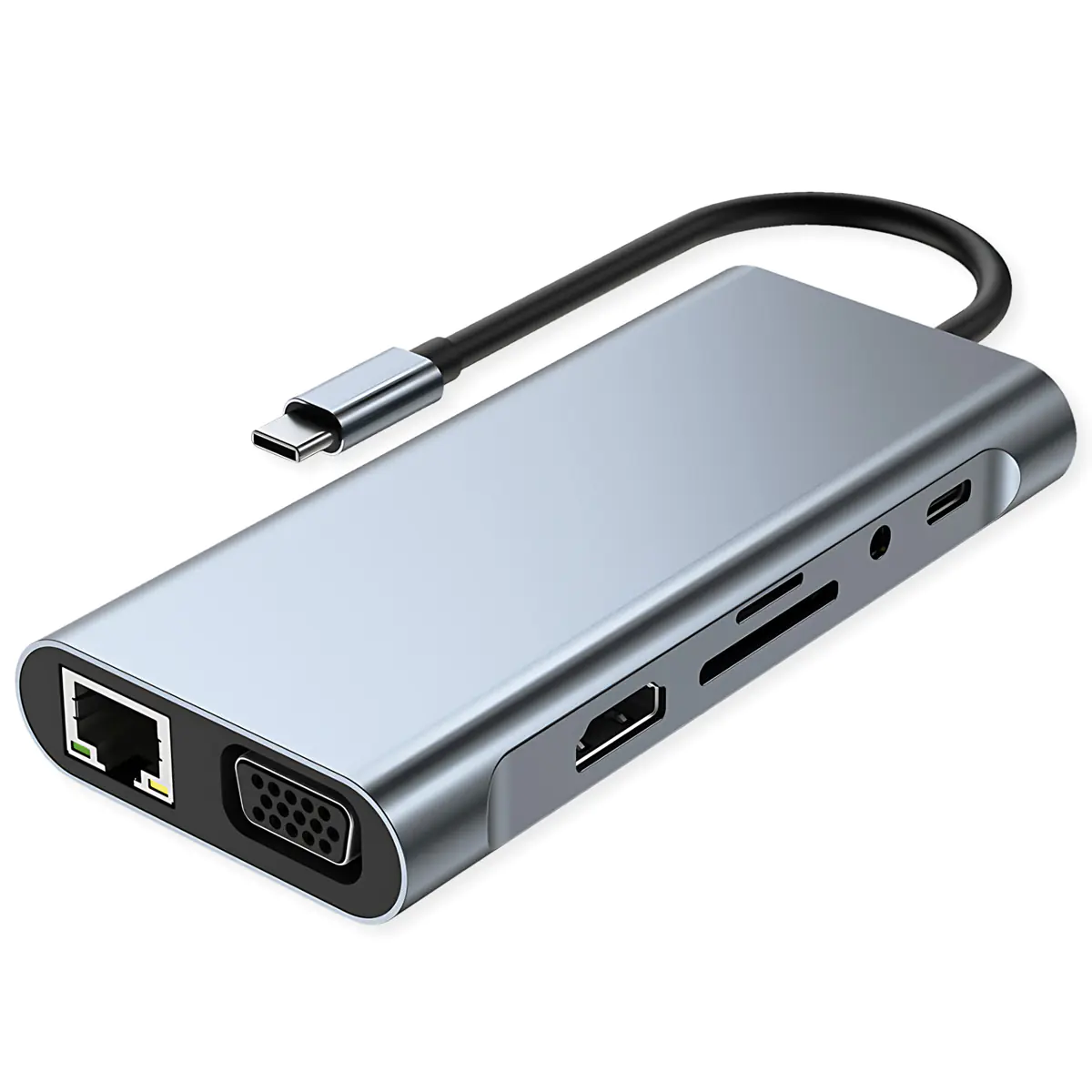 VALUE USB C Dockingstation 11-in-1 4K30 1x HDMI /VGA/GbE 3xA 1xC