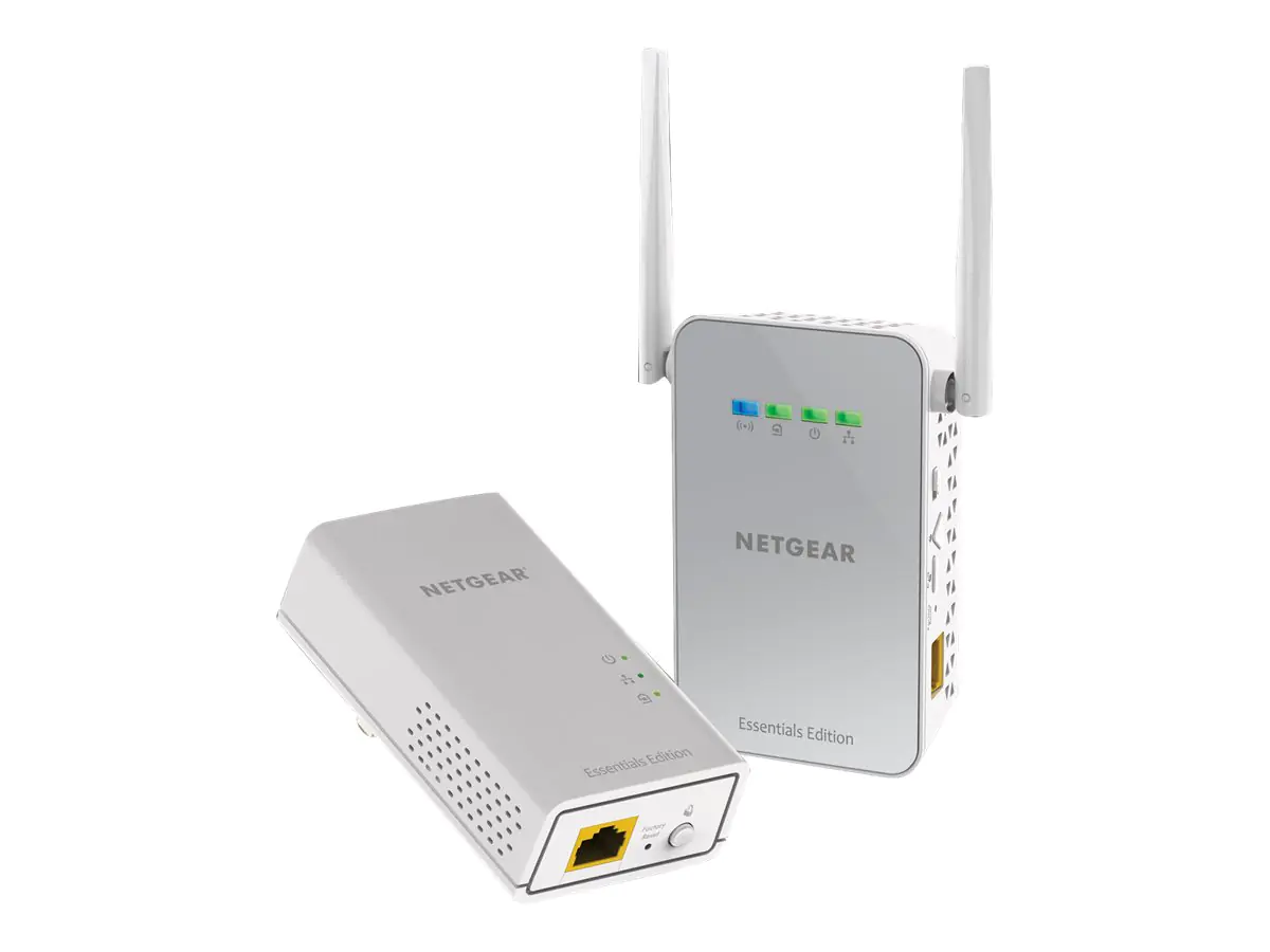 NETGEAR Powerline PLW1000 - Bridge - GigE, HomePlug AV (HPAV) 2.0, IEEE 1901 - 802.11b/g/n/ac - Dual-Band - an Wandsteckdose anschließbar - mit NETGEAR PowerLINE 1000 Adapter (PL1000)