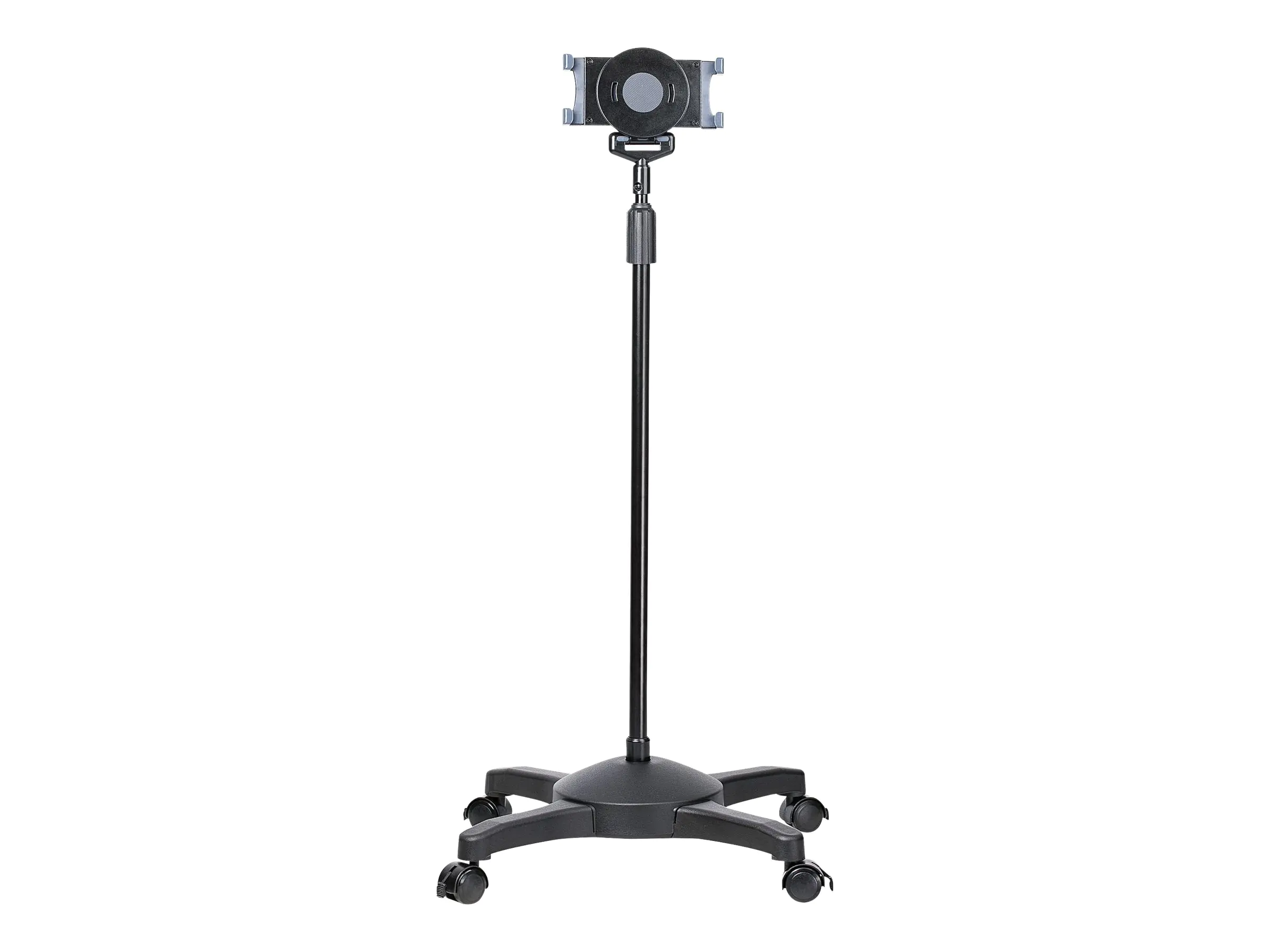 StarTech Mobiler Tablet Ständer mit Bremsrollen - Höhenverstellbar - Schwenkbares Ergonomischer Universeller Bodenständer mit Rollen für iPad/Tablets 7-11 Zoll - Trennbarer Halter (STNDTBLTMOB) - Wagen - für Tablett - Bildschirmgröße: 17.8-27.9 cm (7"-11"