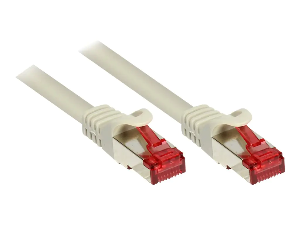 Good Connections RNS - Patch-Kabel - RJ-45 (M) bis RJ-45 (M) - 5 m - SFTP, PiMF - CAT 6 - geformt, ohne Haken - Grau