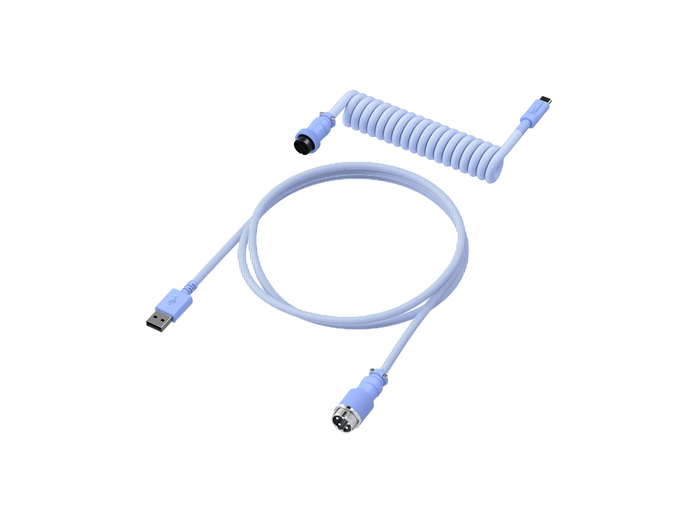 HyperX USB-Kabel - 1.37 m - gewickelt - Light