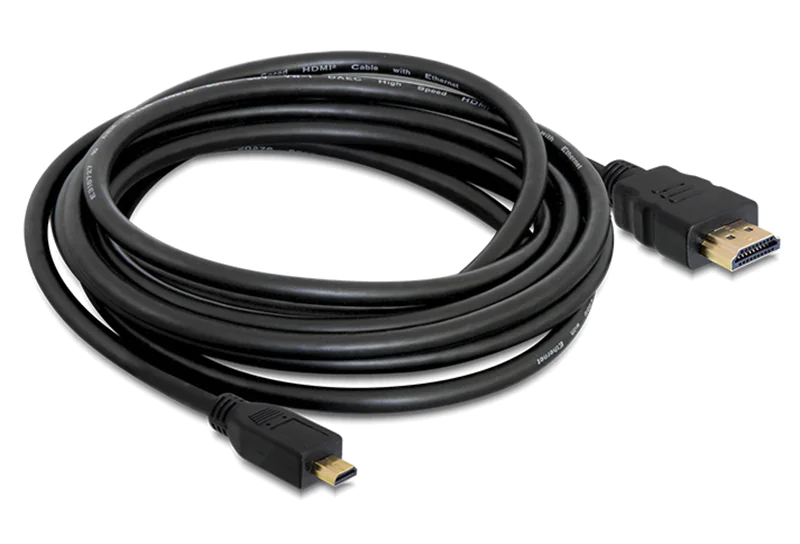Delock - HDMI-Kabel mit Ethernet - HDMI männlich zu mikro HDMI männlich - 2 m