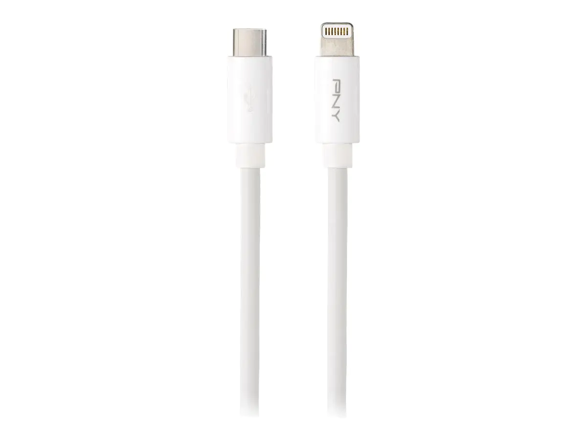 PNY Lightning-Kabel - Lightning männlich zu 24 pin USB-C männlich - 1.2 m - USB-Stromversorgung