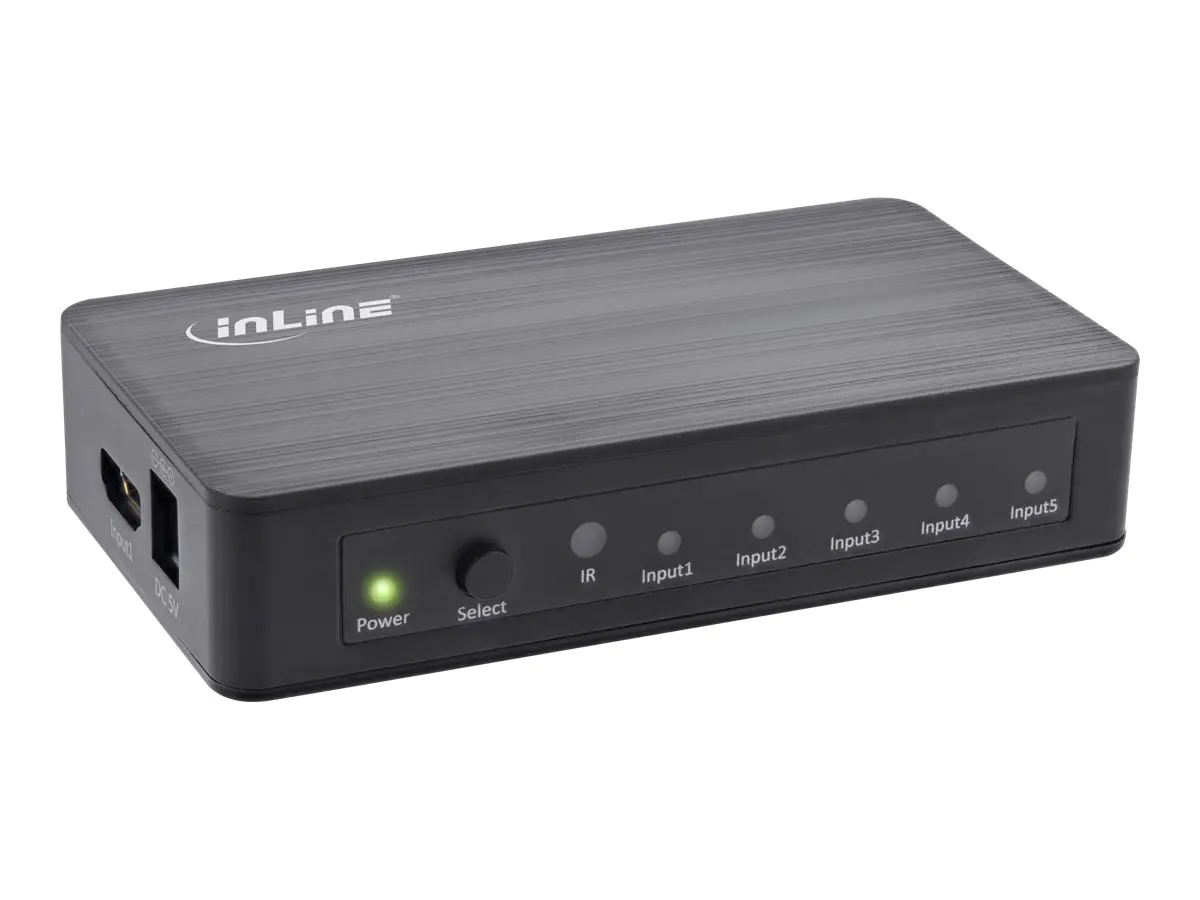 InLine - Video/Audio-Schalter - 5 x HDMI - Desktop