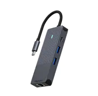 Rapoo USB-C Multiport Adapter 8-in-1 grau - Adapter