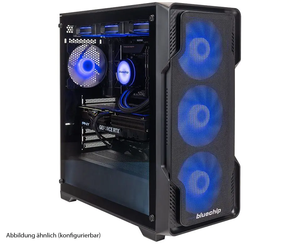 bluechip GAMINGline T7800 AMD Ryzen™ 7 7700X Prozessor / bis zu 5.40 GHz, Windows 11 Home, AMD X870, 16 GB DDR5, 1 TB NVMe SSD, 2,5 Gbit/s Ethernet, GeForce RTX™ 5060 Ti 8GB Overclocked Dual Fan DLSS 4 556612