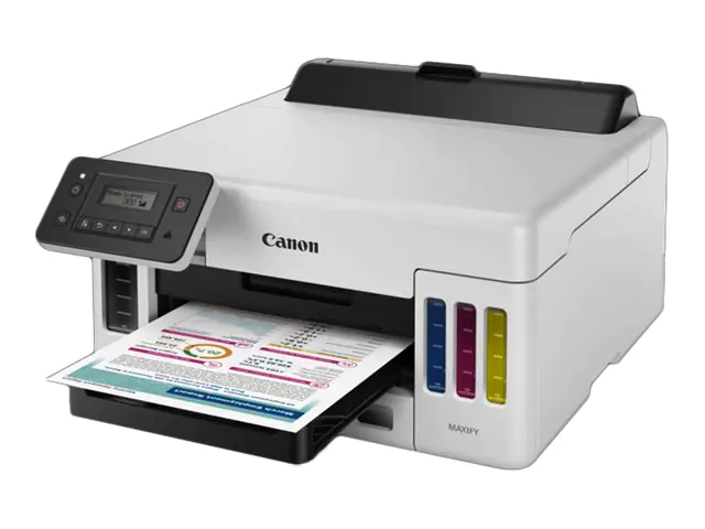 Canon MAXIFY GX5050 - Drucker - Farbe - Duplex - Tintenstrahl - ITS - A4/Legal - 600 x 1200 dpi - bis zu 24 ipm (einfarbig)/ bis zu 15.5 ipm (Farbe) - Kapazität: 350 Blätter - LAN, Wi-Fi(n), USB 2.0 Canon MAXIFY GX5050 - Drucker - Farbe - Duplex - Tintenstrahl - ITS - A4/Legal - 600 x 1200 dpi - bis zu 24 ipm (einfarbig)/ bis zu 15.5 ipm (Farbe) - Kapazität: 350 Blätter - LAN, Wi-Fi(n), USB 2.0