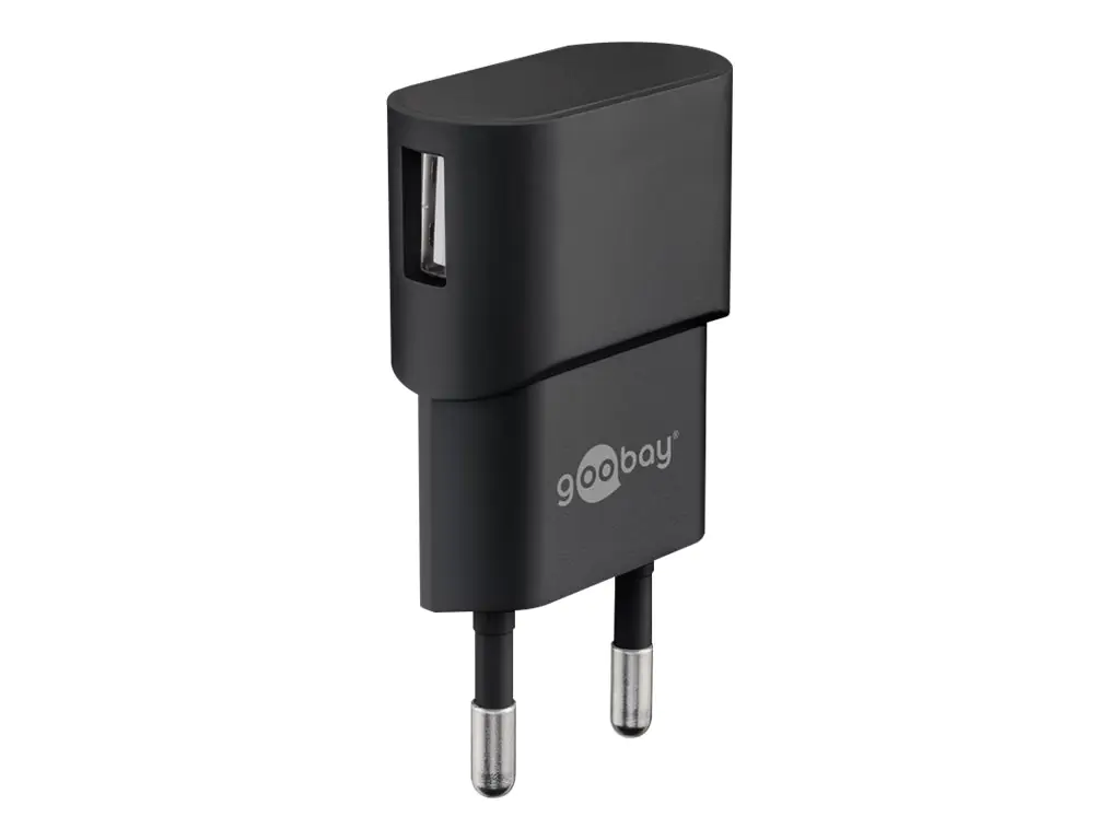 goobay - Netzteil - 5 Watt - 1 A (USB) - Schwarz