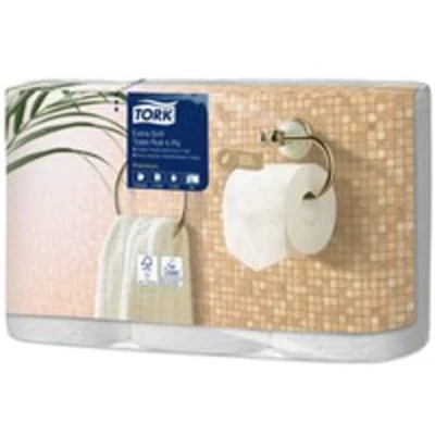 Tork Toilettenpapier Premium 4-lagig weiß 150 Bl./Rl. 6 Rl./Pack. Tork Toilettenpapier Premium 4-lagig weiß 150 Bl./Rl. 6 Rl./Pack.