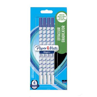 Paper Mate Tintenlöscher Magic+ blau 4 St./Pack. Paper Mate Tintenlöscher Magic+ blau 4 St./Pack.