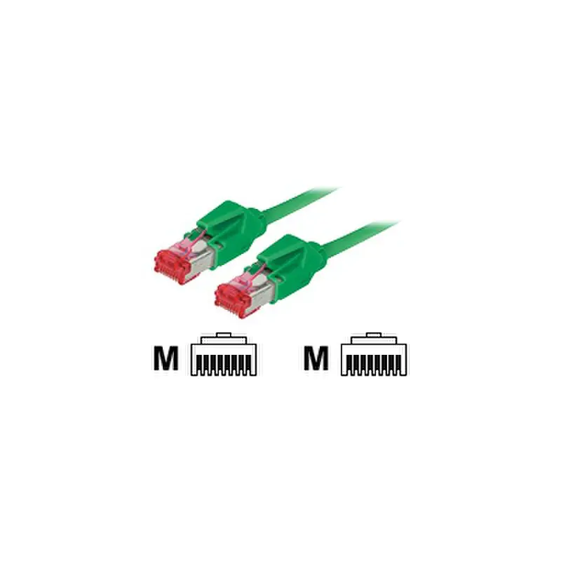 exertis Connect - Patch-Kabel - RJ-45 (M) zu RJ-45 (M) - 10 m - SFTP - CAT 6 - halogenfrei - grün